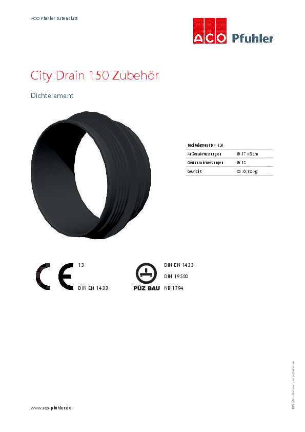 ACO_Pfuhler_Datenblatt_City_Drain_150_Klasse_E_Zubehör_Dichtelement.pdf