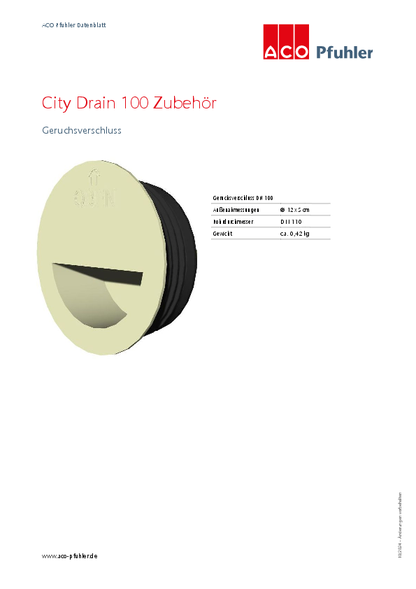 ACO_Pfuhler_Datenblatt_City_Drain_100_Klasse_C_Zubehör_Geruchsverschluss.pdf