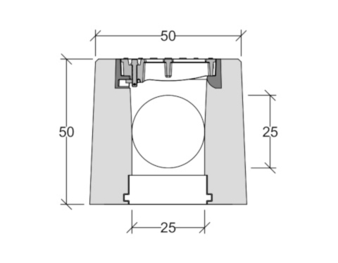 Technische Zeichnung CT 250 Schacht